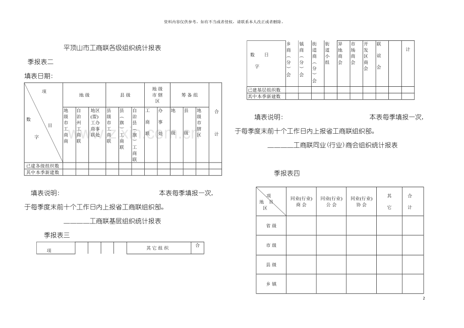 工商业联合会会员统计表模板.doc_第2页