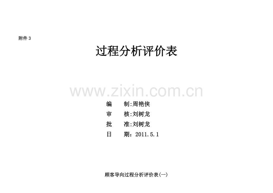 过程分析评价表81.doc_第1页