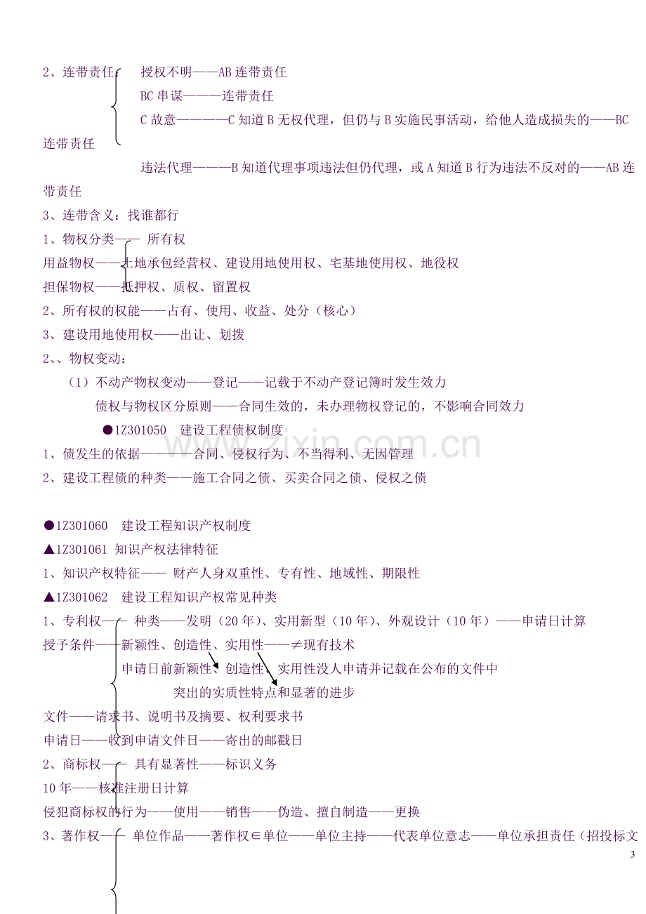 一级建造师法规各章知识点汇总(精华).doc_第3页