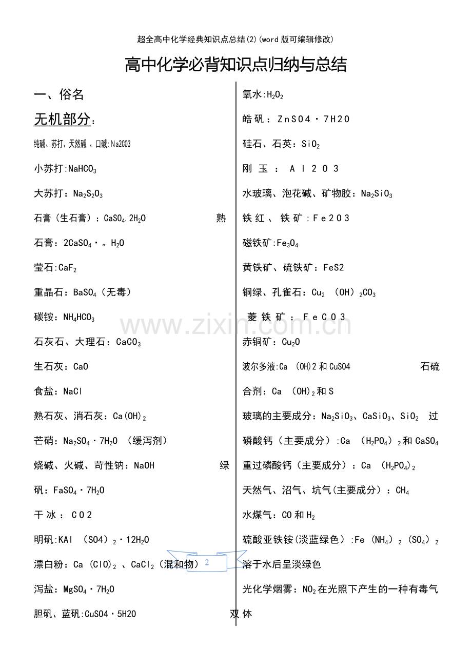 超全高中化学经典知识点总结(2).pdf_第2页