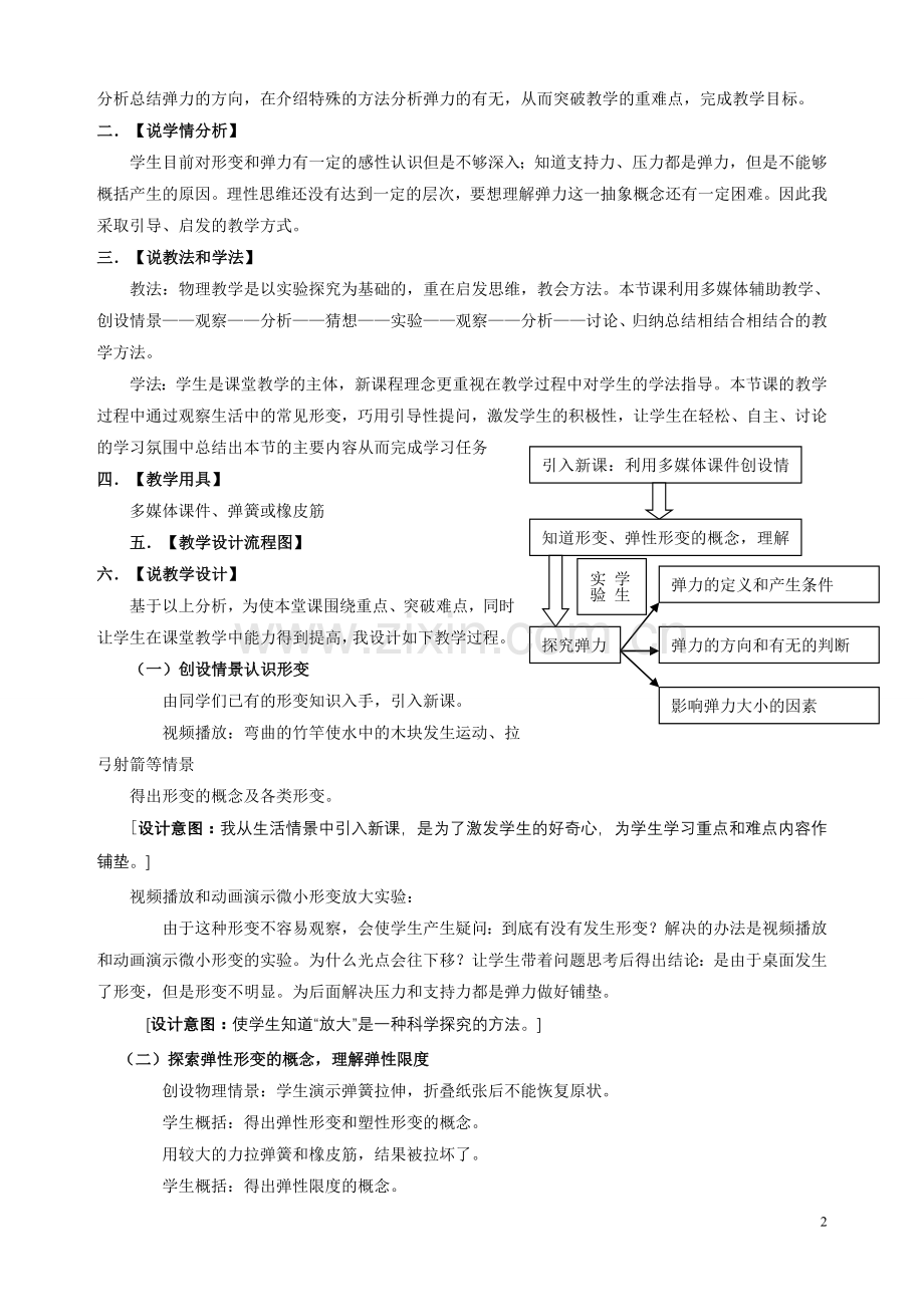 高中物理弹力说课稿新人教版必修1.doc_第2页