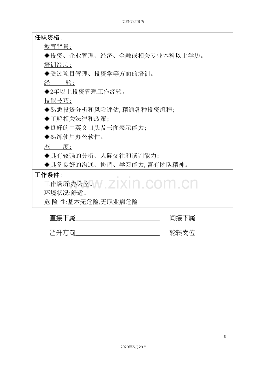 职位说明书投资分析专员.doc_第3页