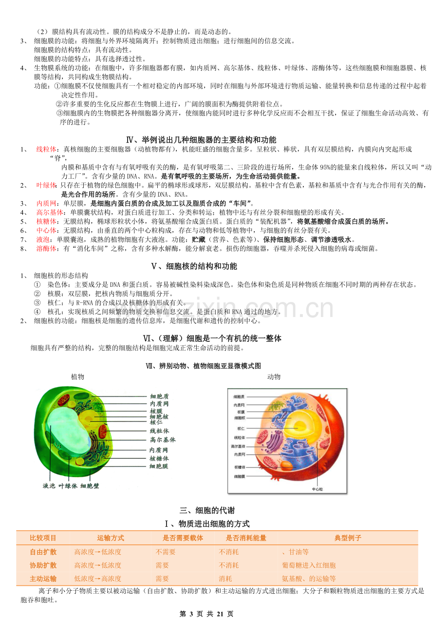 高中生物必修知识点总结(文科).doc_第3页