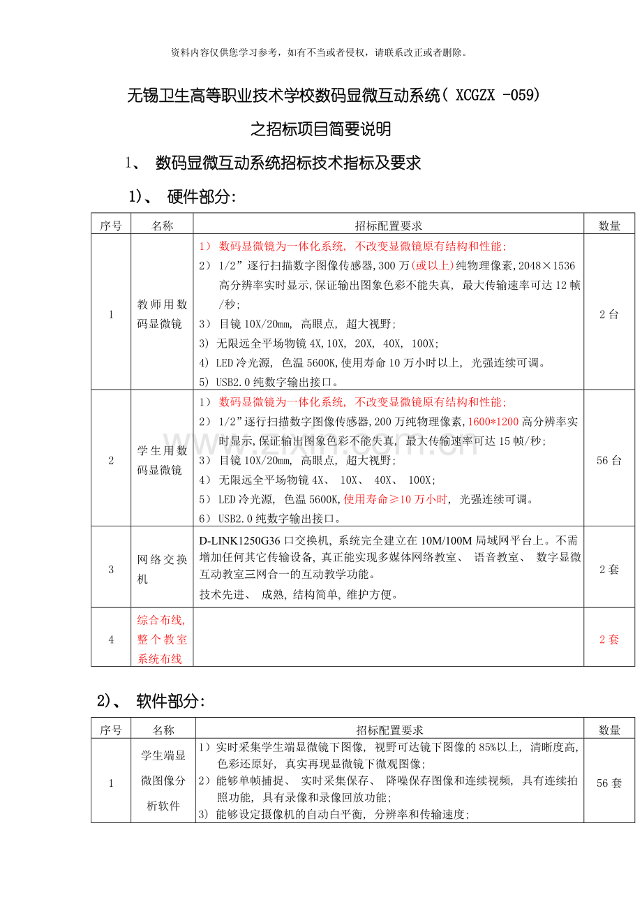 无锡卫生高等职业技术学校数码显微互动系统模板.doc_第1页