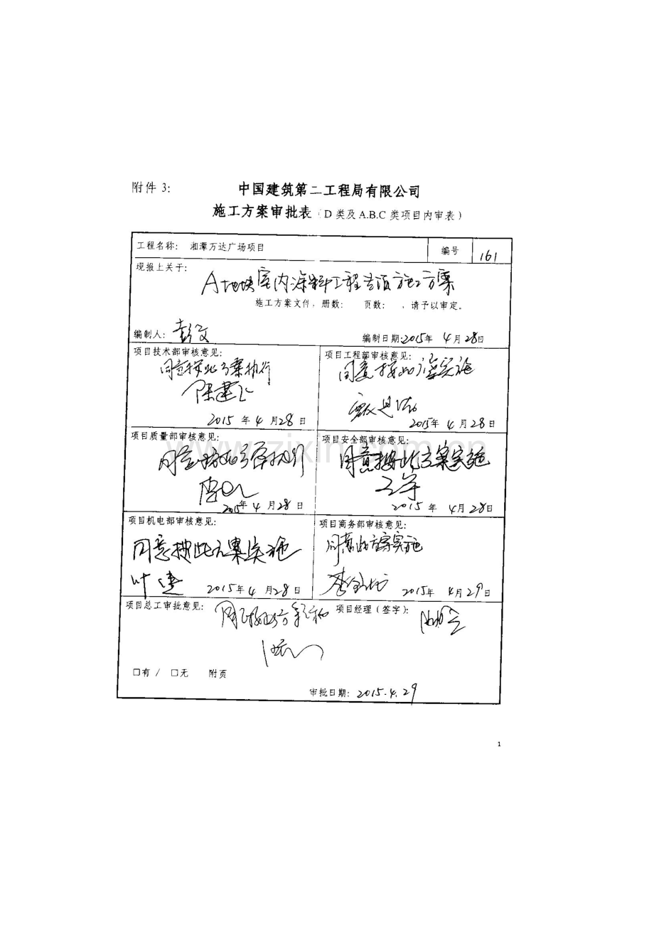 湘潭万达广场A地块室内涂饰工程专项施工方案.doc_第1页