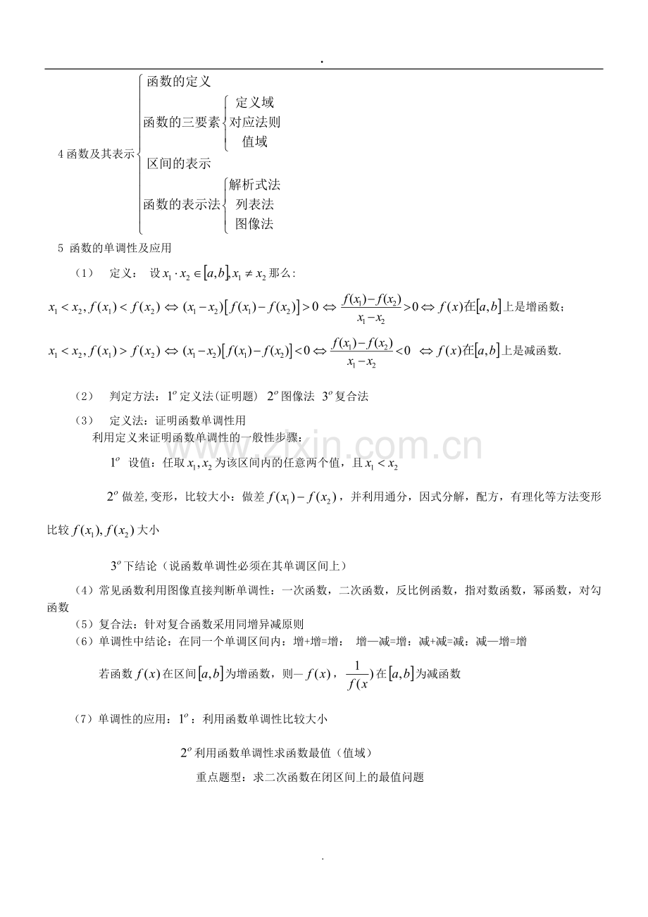 人教版高一数学必修一知识点总结大全.doc_第2页