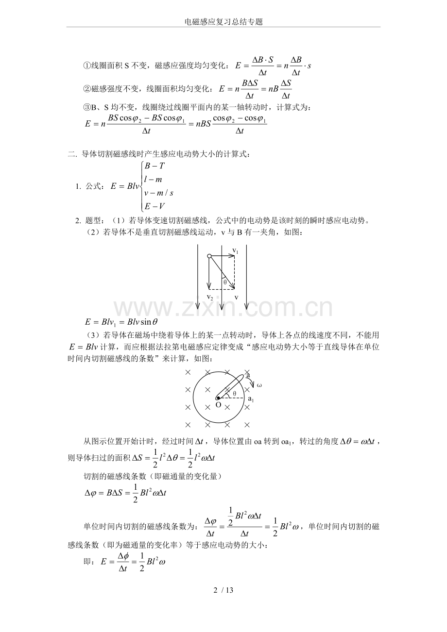 电磁感应复习总结专题.doc_第2页