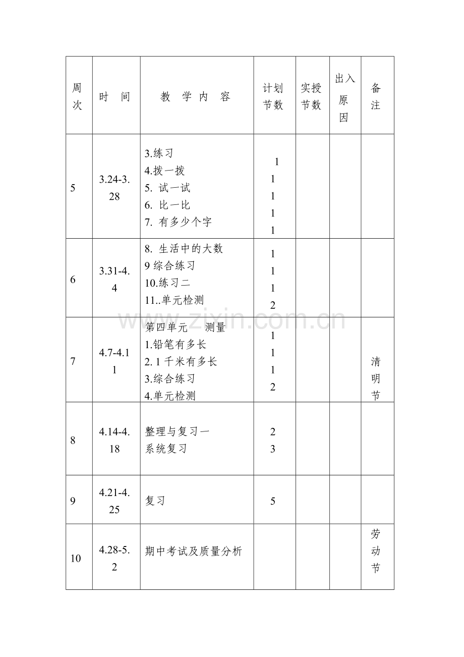 新北师大版二年级下册数学全册教案教学设计(3).doc_第2页