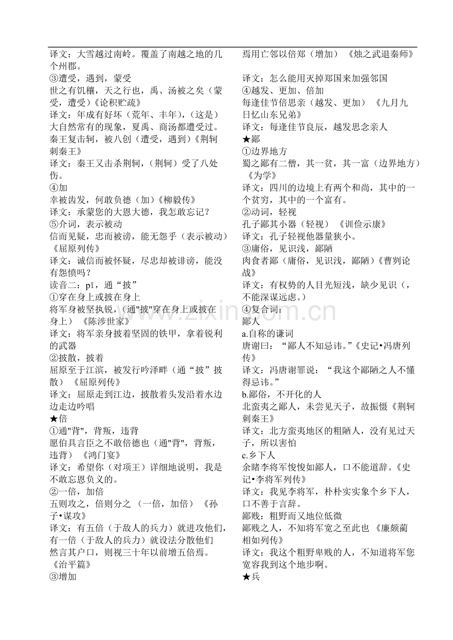 120个重点文言实词例析(例句有翻译).pdf_第2页