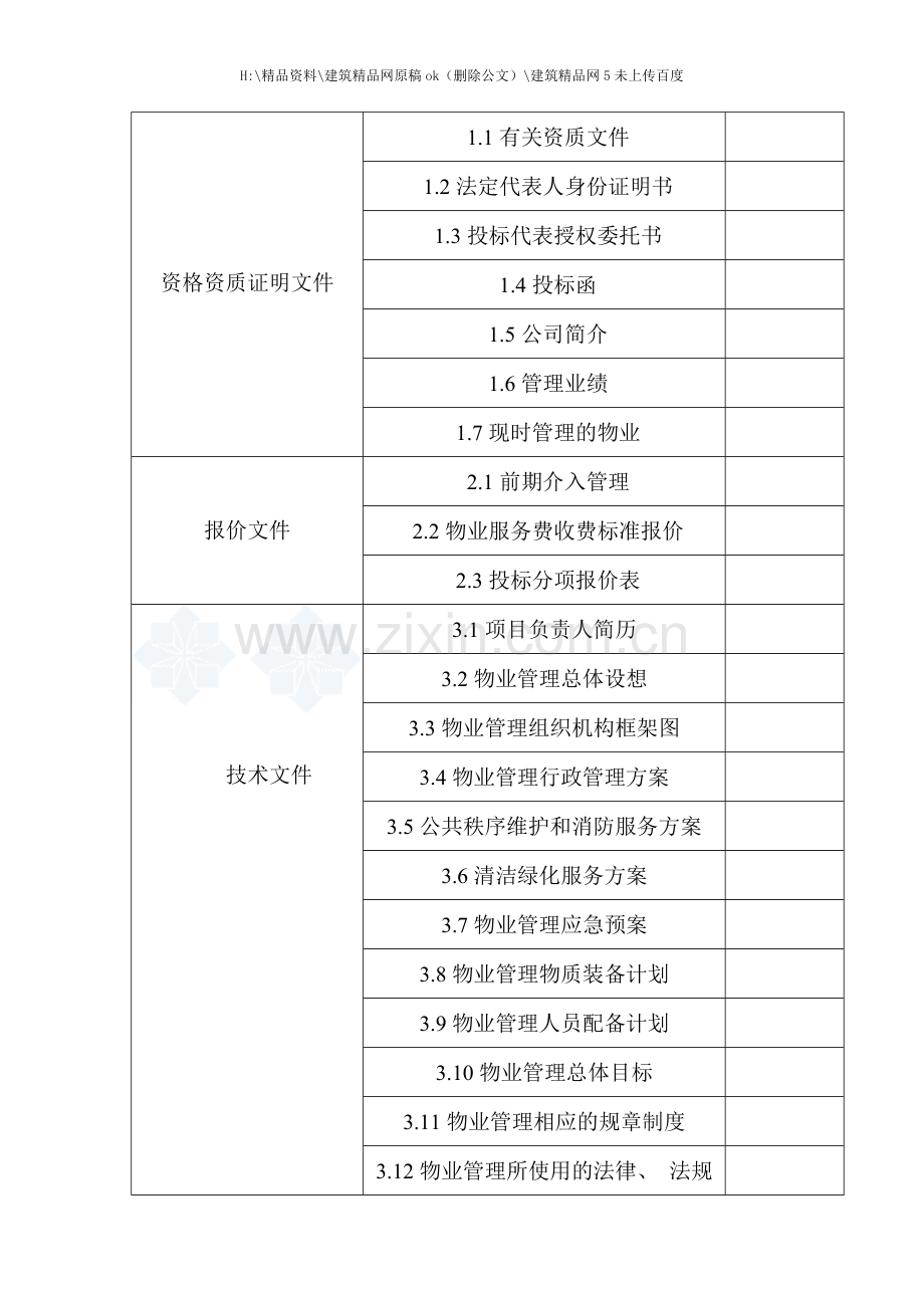 小区住宅前期物业管理投标书.doc_第2页