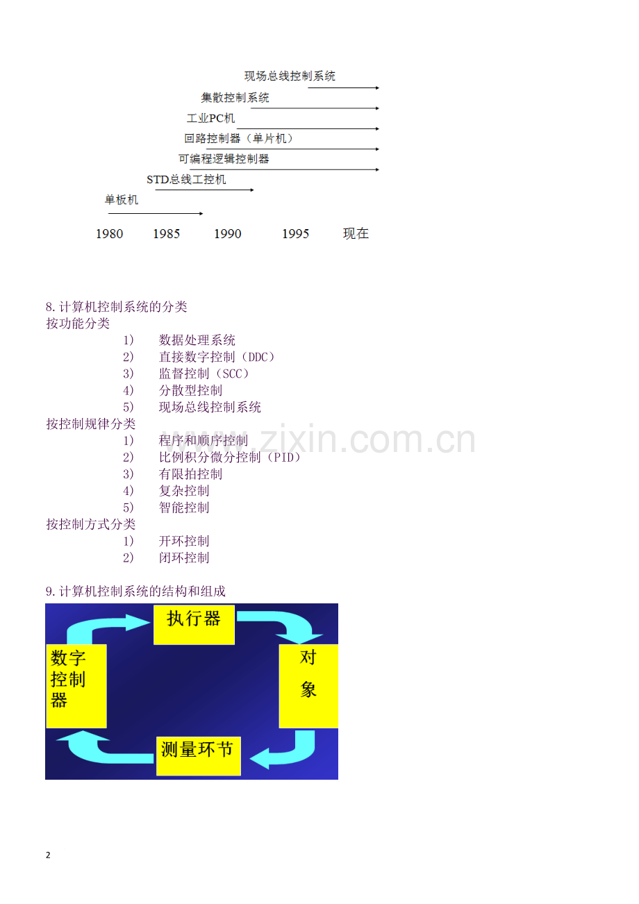 计算机控制系统复习资料(精简版-列出重点知识点).docx_第2页