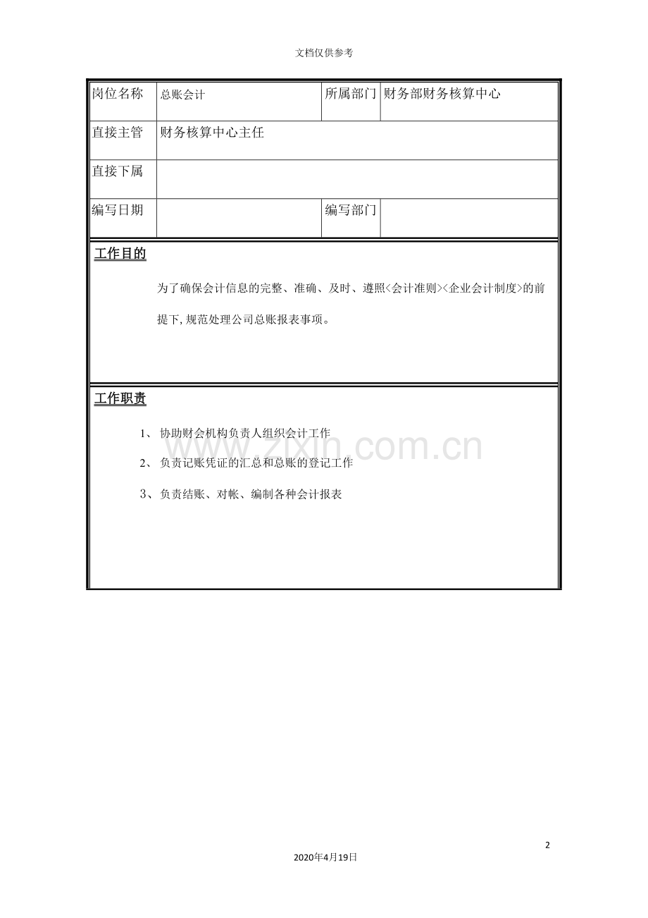 总账会计职务说明书.doc_第2页