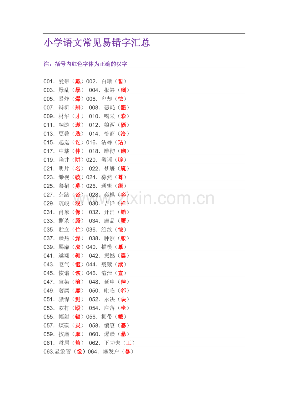 小学语文常见易错字汇总.doc_第1页