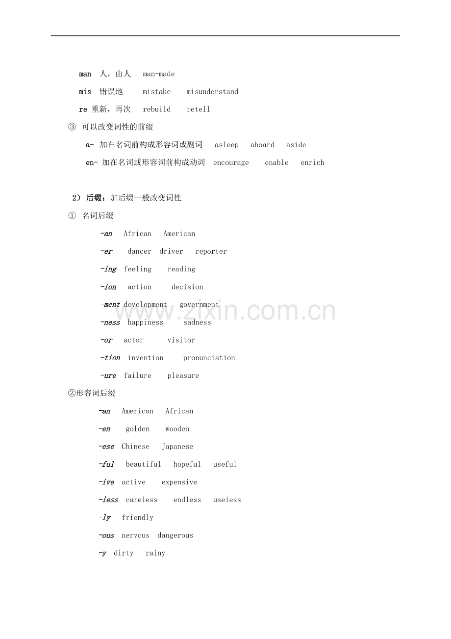 初中英语语法第1集-名师讲解+中考真题欣赏+配套练习题.doc_第3页