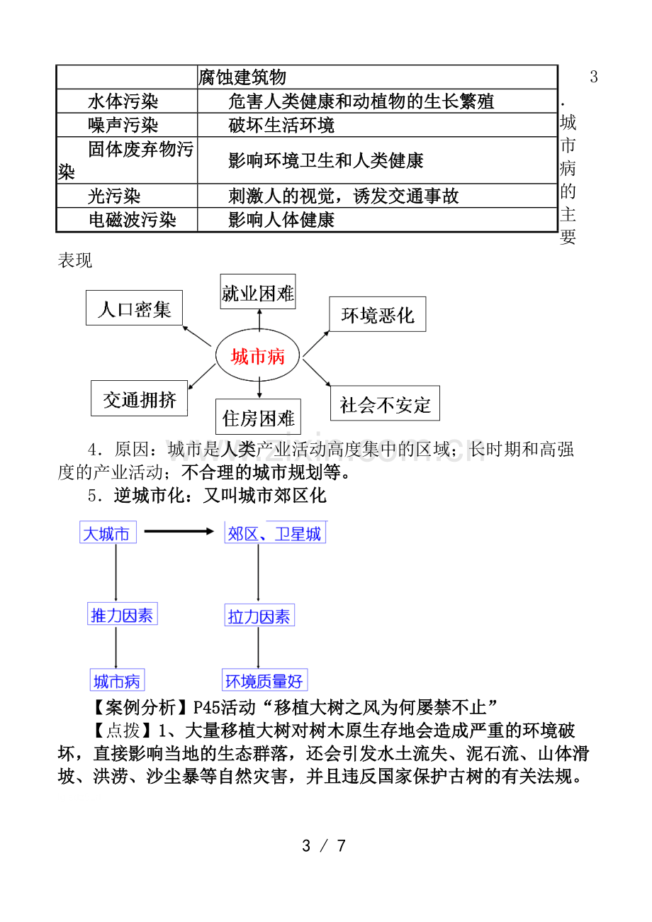 高中地理2..3城市化过程对地理环境的影响教案.doc_第3页