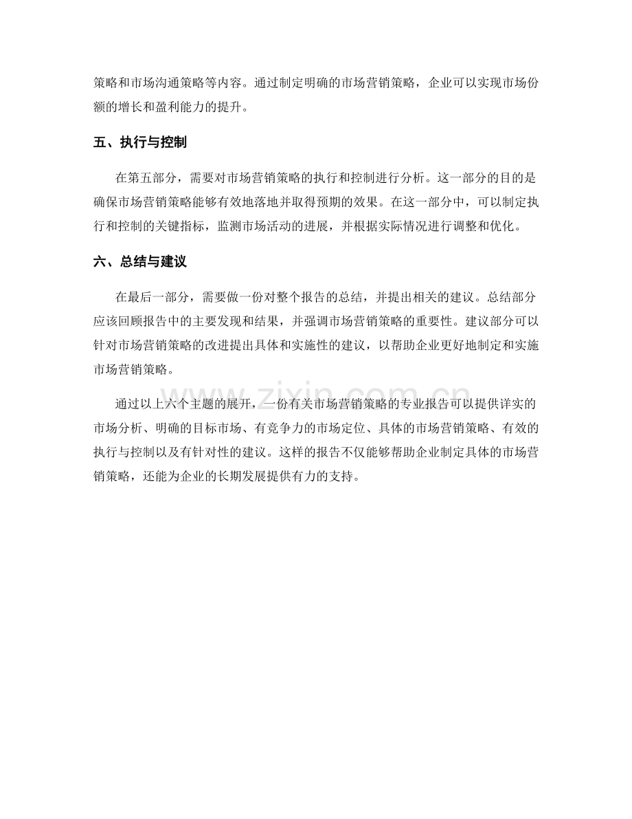 如何编写有关市场营销策略的专业报告.docx_第2页