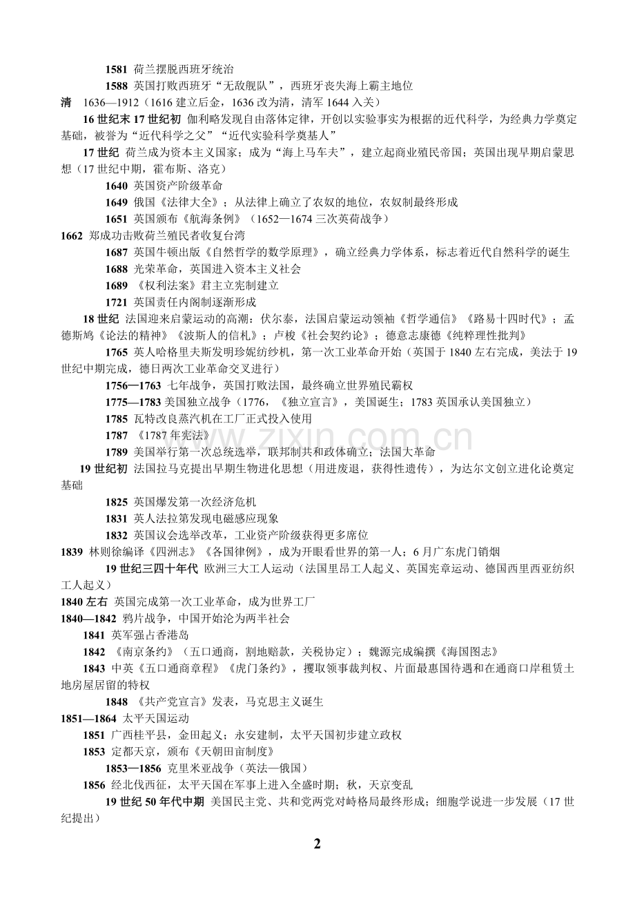 高中历史事件时间表(整理版).doc_第2页