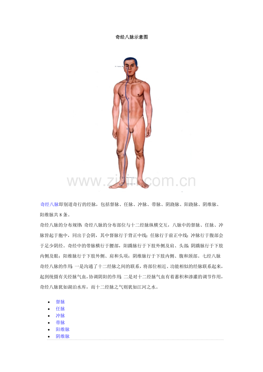 奇经八脉示意图.doc_第1页