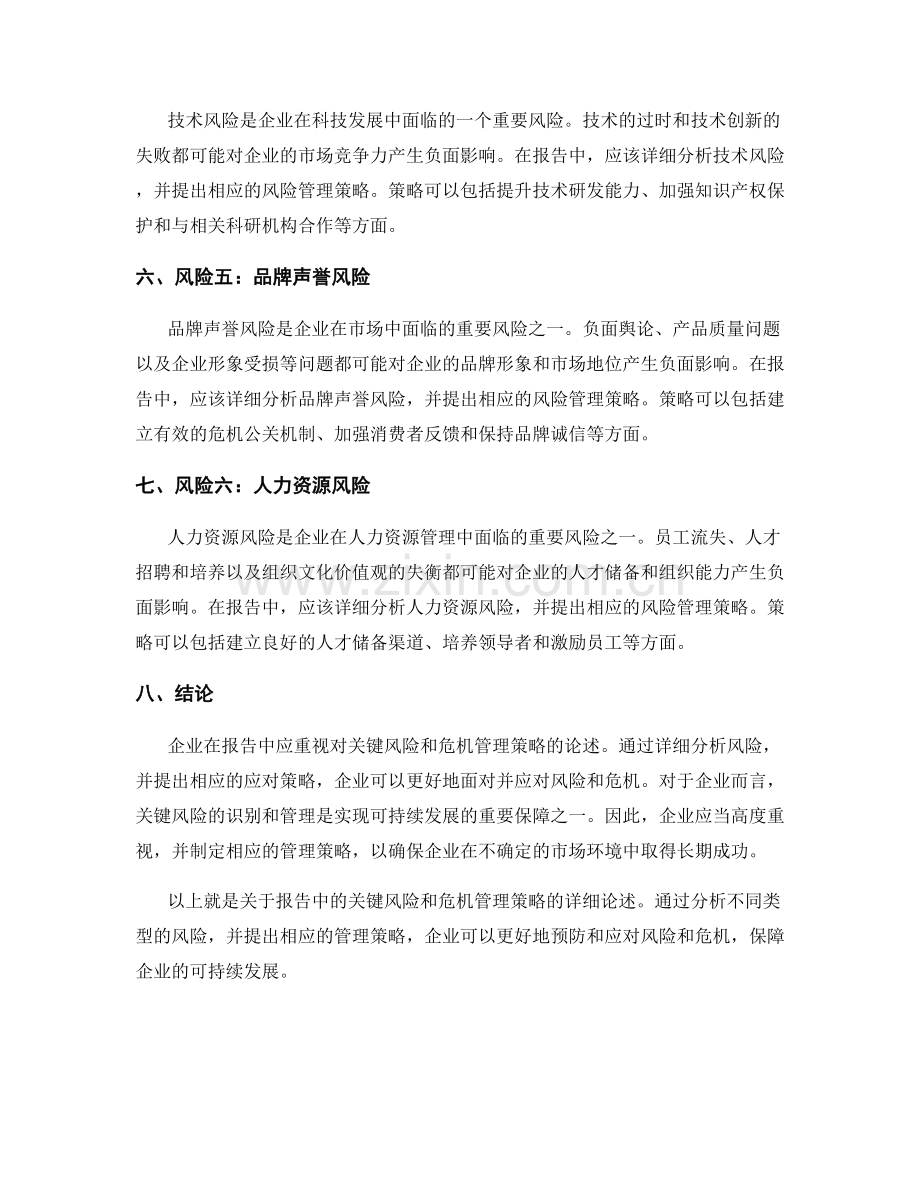 报告中的关键风险和危机管理策略.docx_第2页