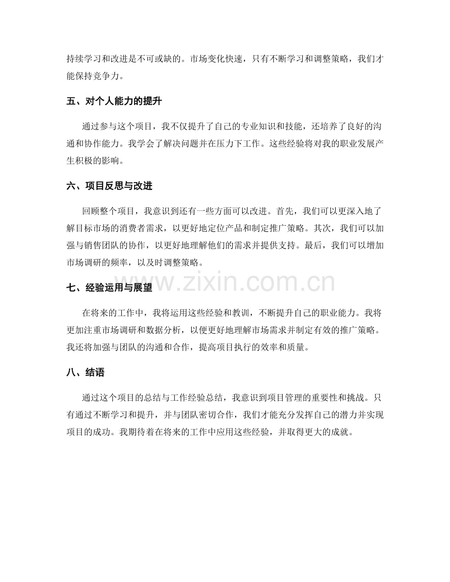 项目总结与工作经验总结.docx_第2页