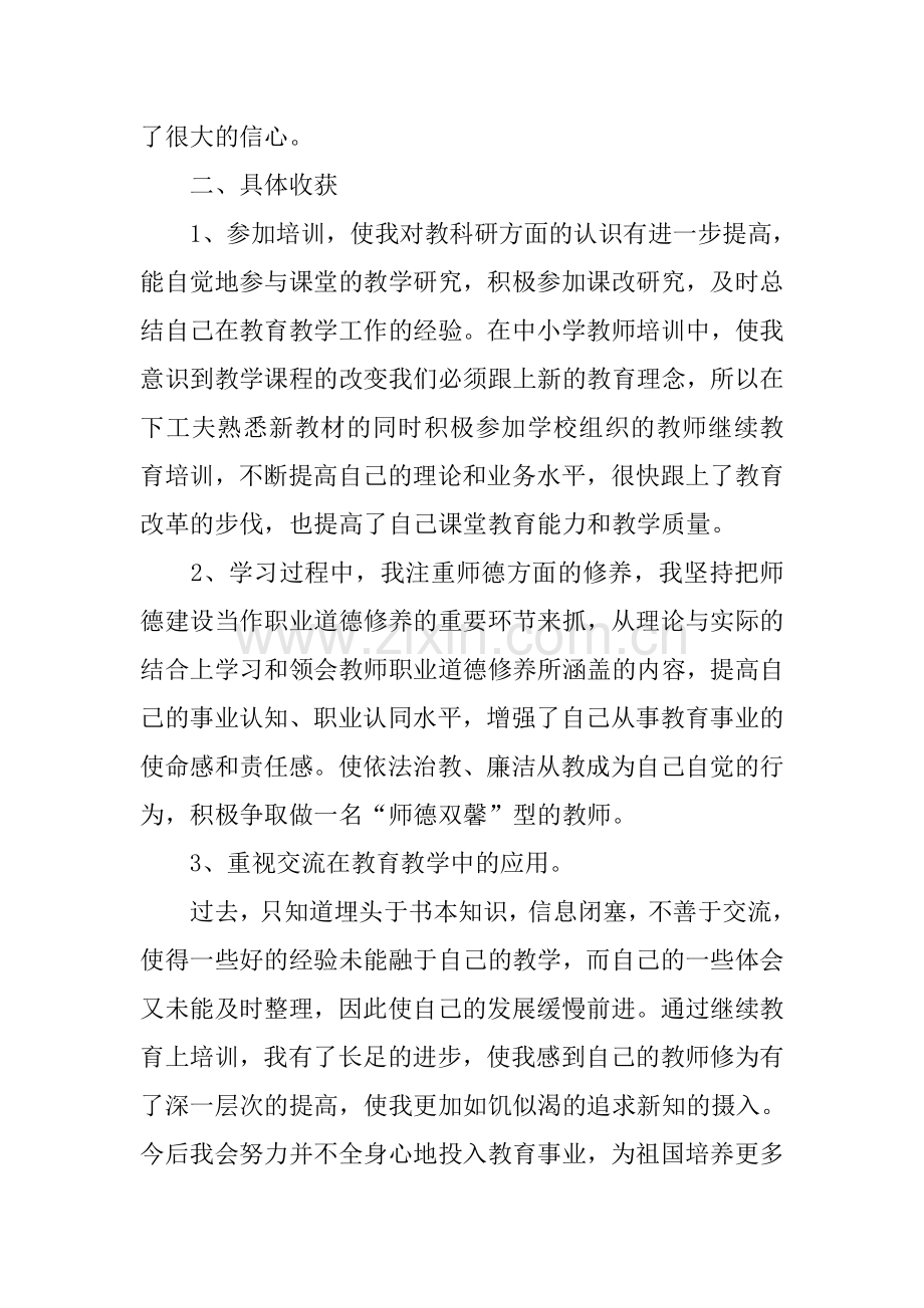 教师继续教育研修总结.doc_第2页