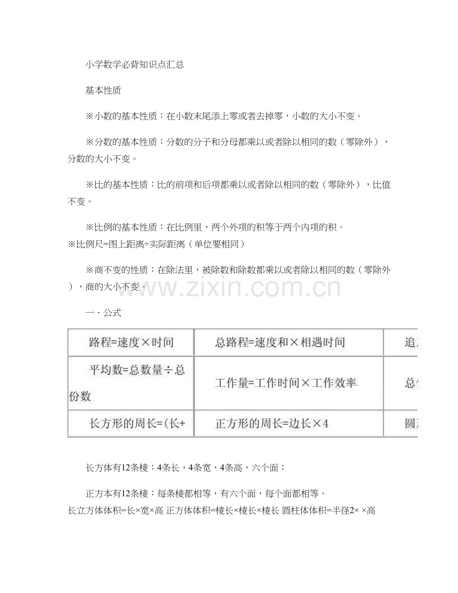 小学数学必背知识点汇总汇总.doc_第1页