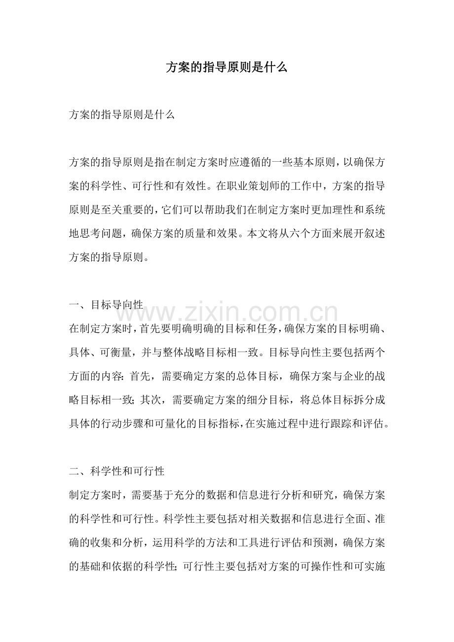 方案的指导原则是什么.docx_第1页