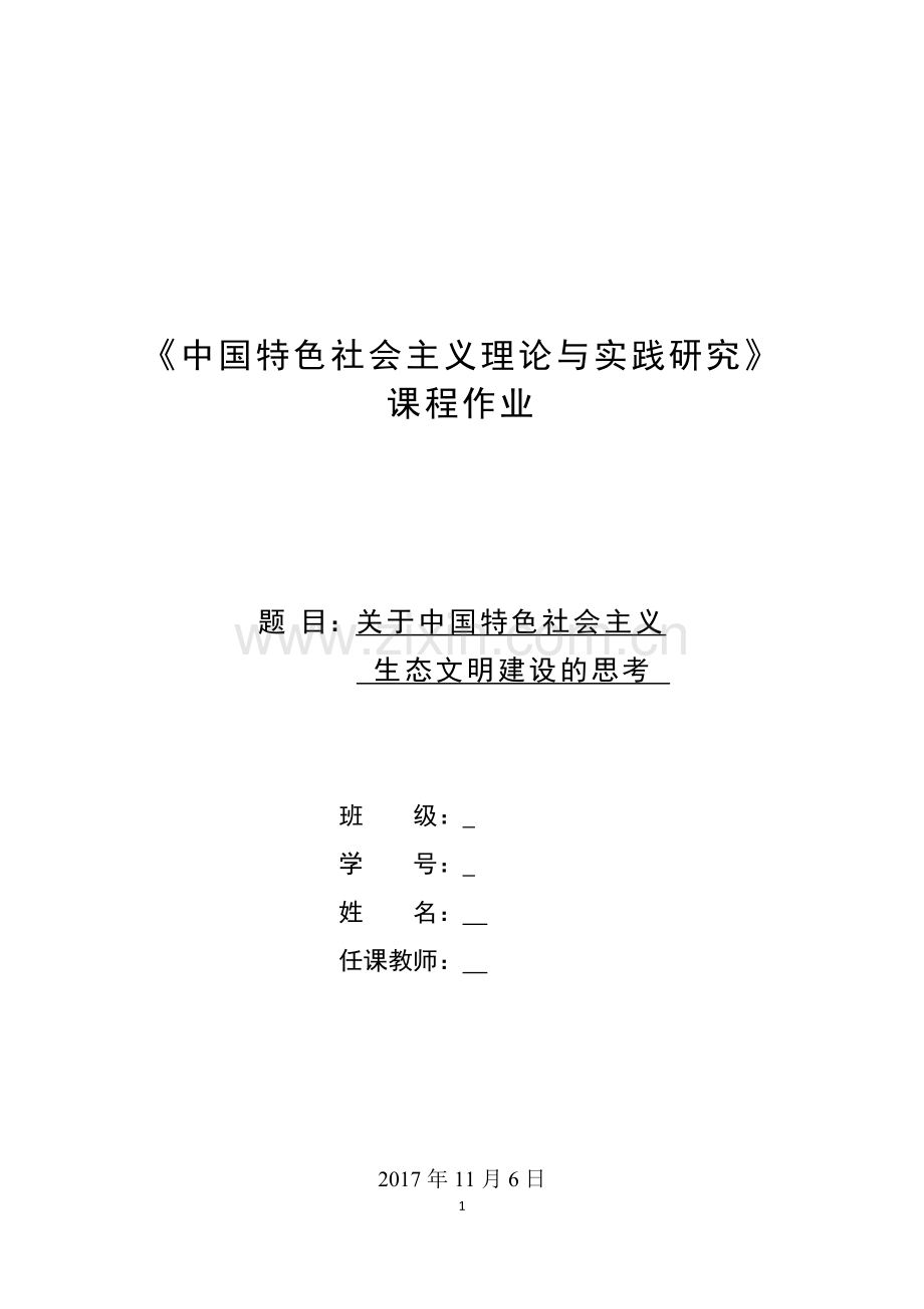 中国特色社会主义理论与实践研究-大作业.doc_第1页