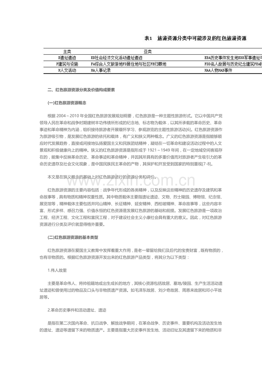 红色旅游资源分类及其评价.doc_第2页