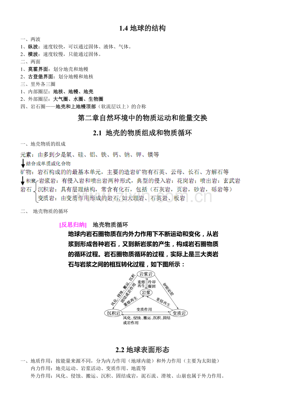 高中地理必修一知识点汇总.总结.doc_第3页