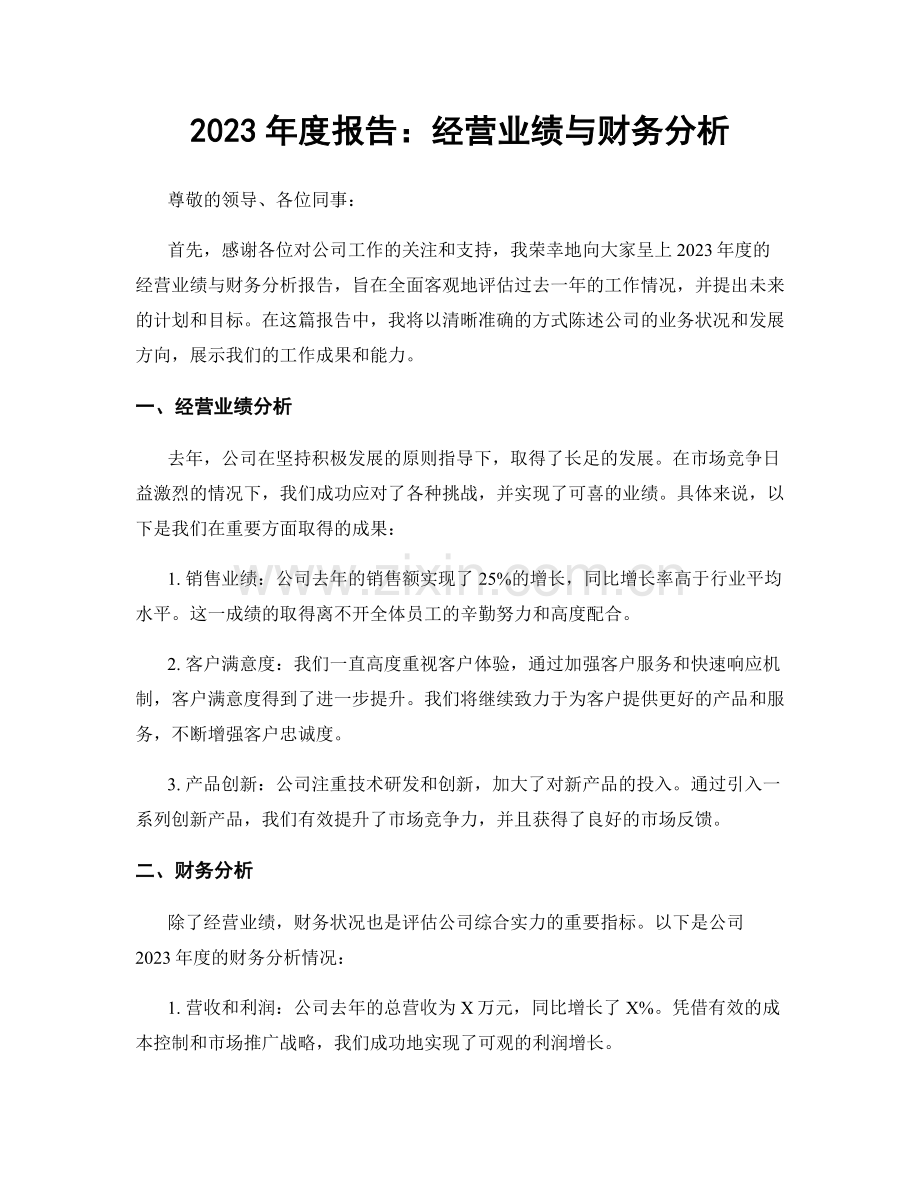 2023年度报告：经营业绩与财务分析.docx_第1页