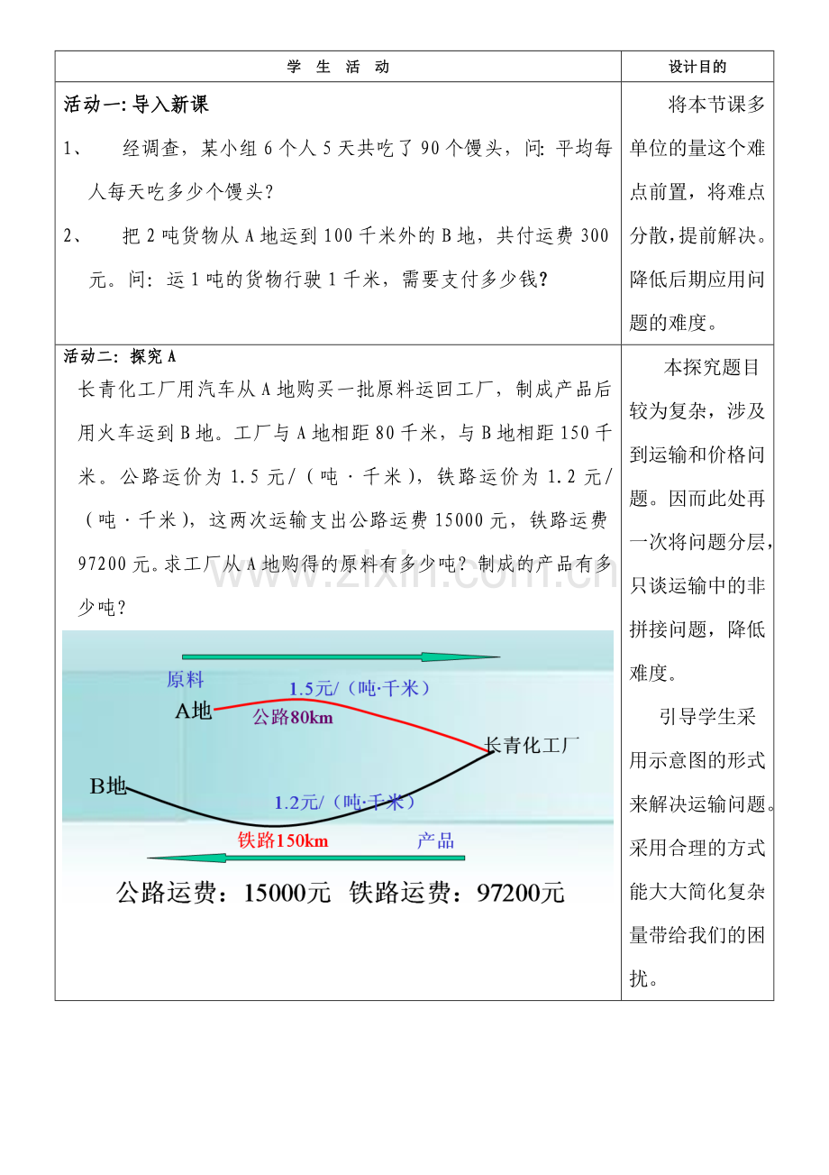 实际问题与二元一次方程组探究3交通运输问题.doc_第2页