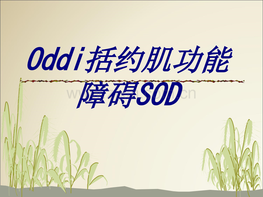 Oddi括约肌功能障碍SOD.ppt_第1页