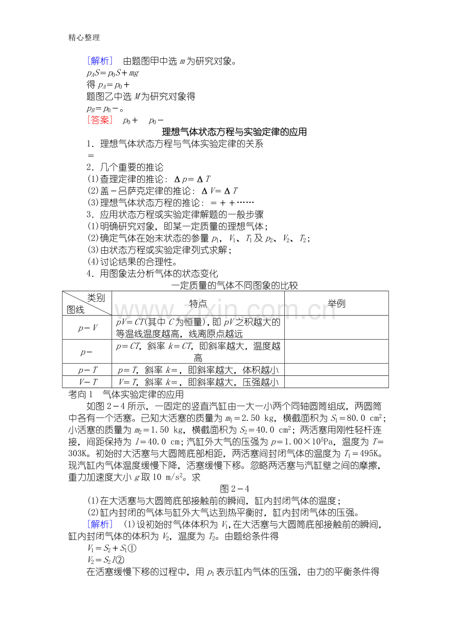 重点高中物理选修3-3大题知识点及经典例题.doc_第2页