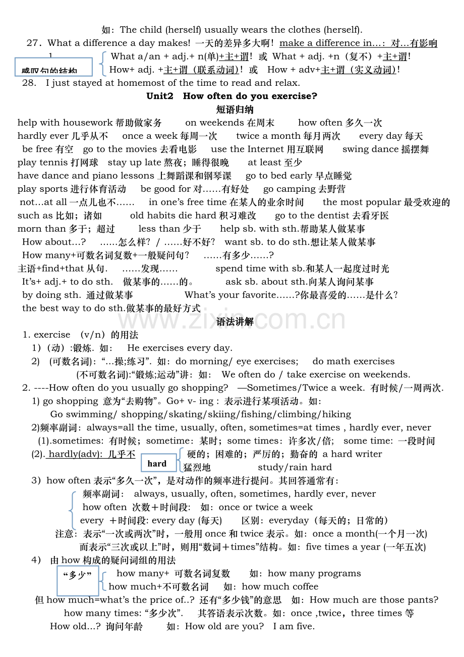 人教版八年级上册英语知识点总结(2).doc_第3页