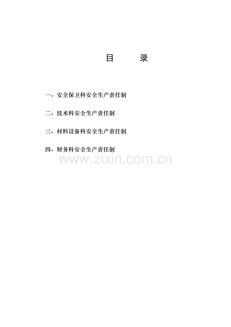 企业主要职能部门安全生产责任制.doc_第1页