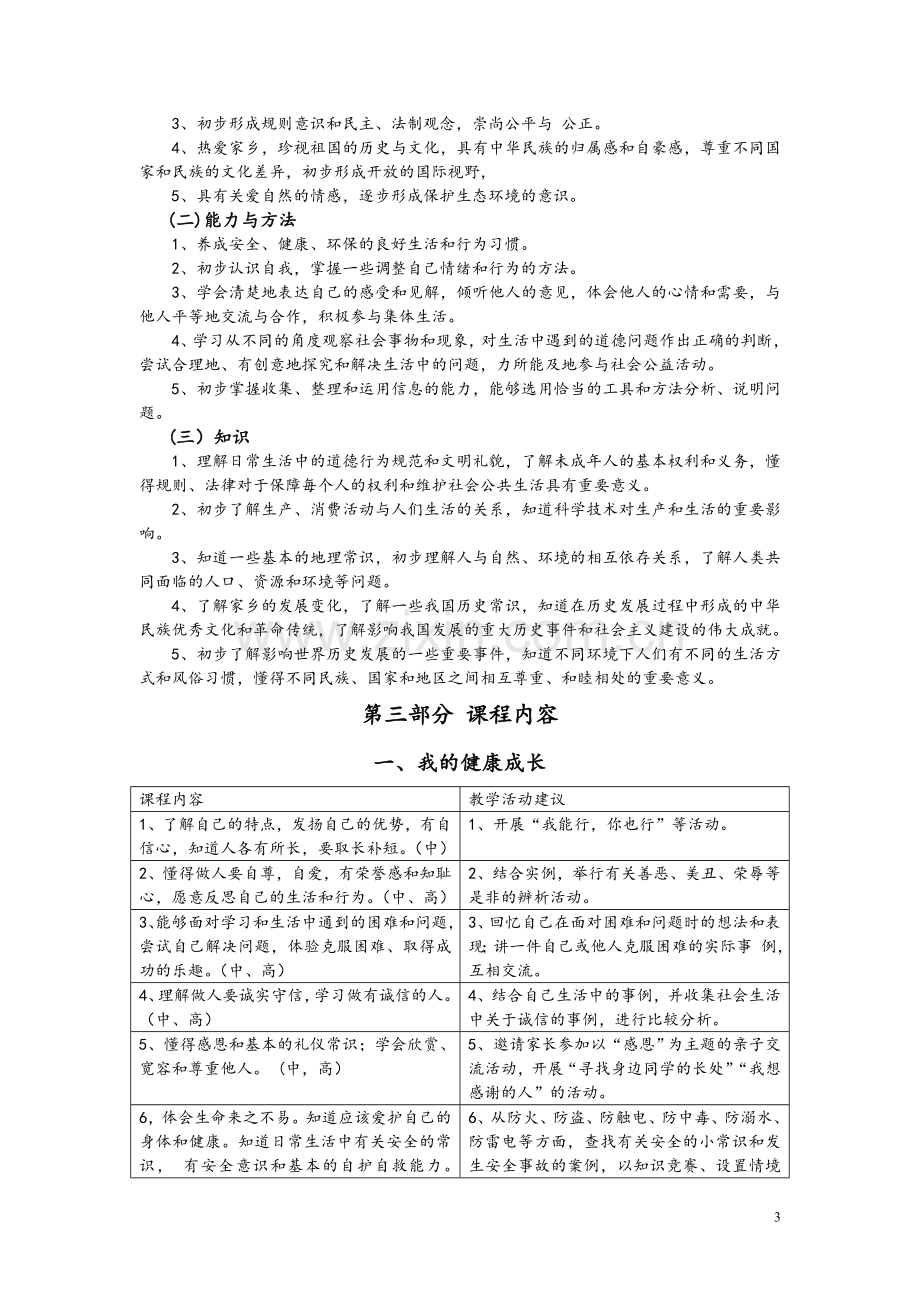 义务教育品德与社会课程标准〔2011年版).doc_第3页