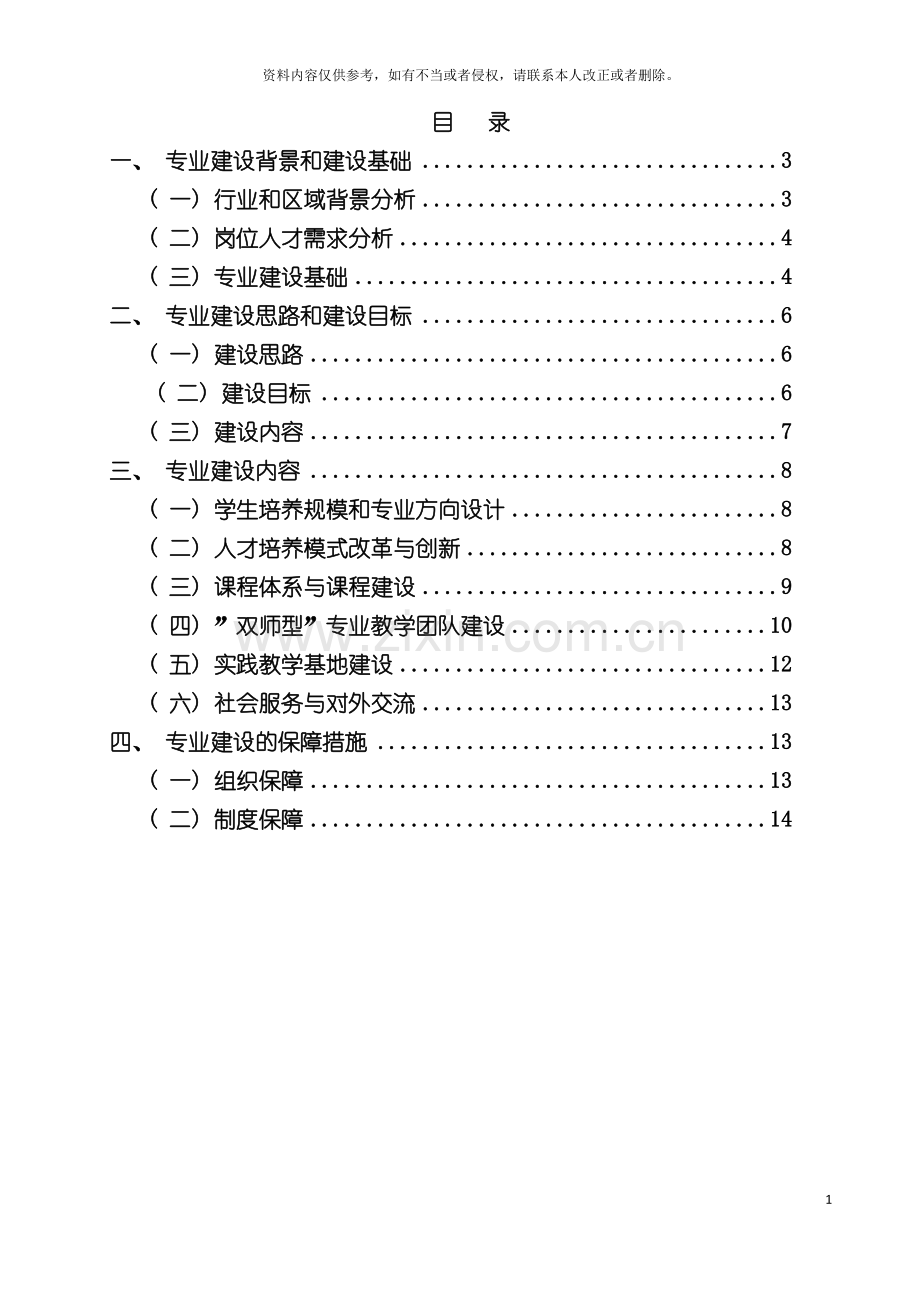 应用化工技术专业建设规划模板.doc_第3页