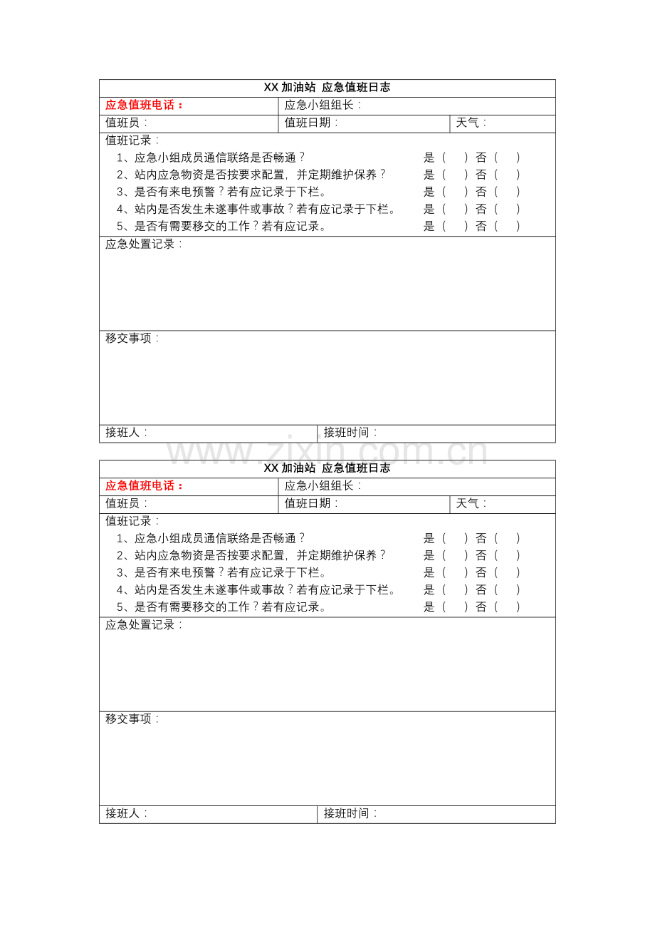 安全生产应急条例-应急值班制度.doc_第2页