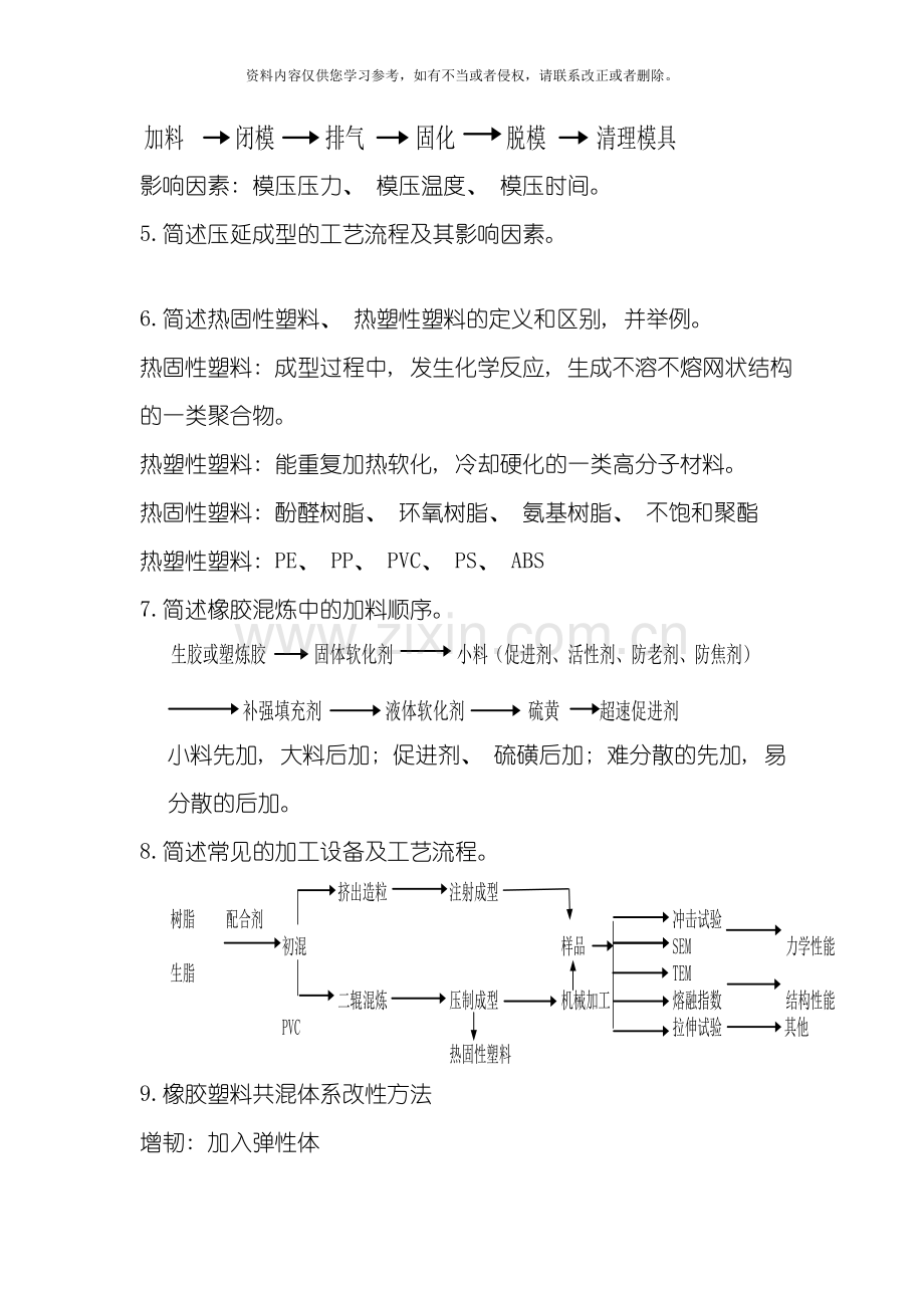 新版高分子材料加工工艺模板.doc_第3页