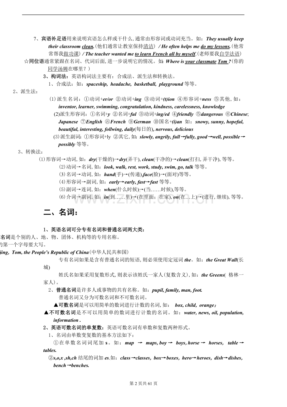 人教版初中英语语法大全2017.doc_第2页