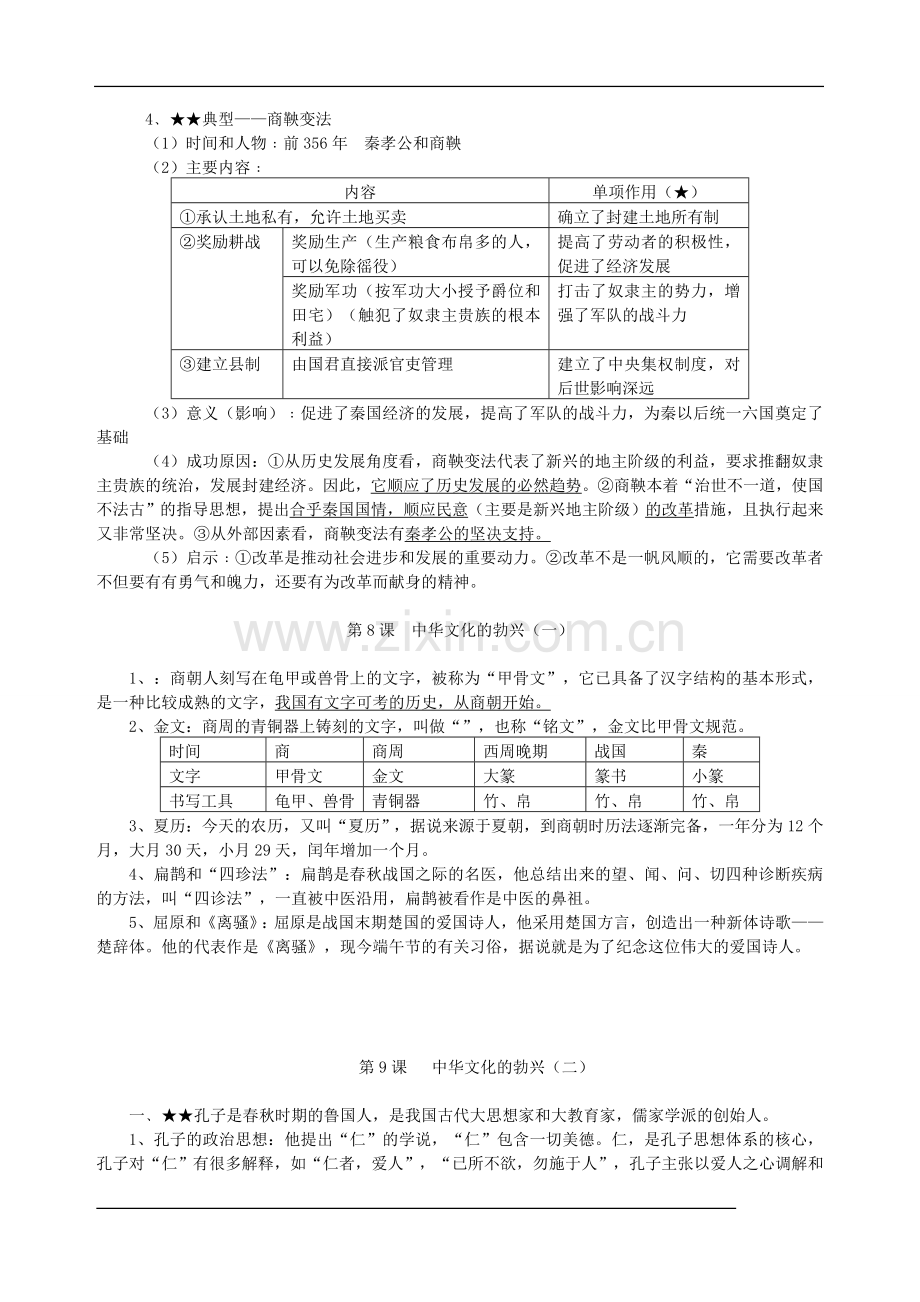 初中历史知识点归纳.doc_第3页