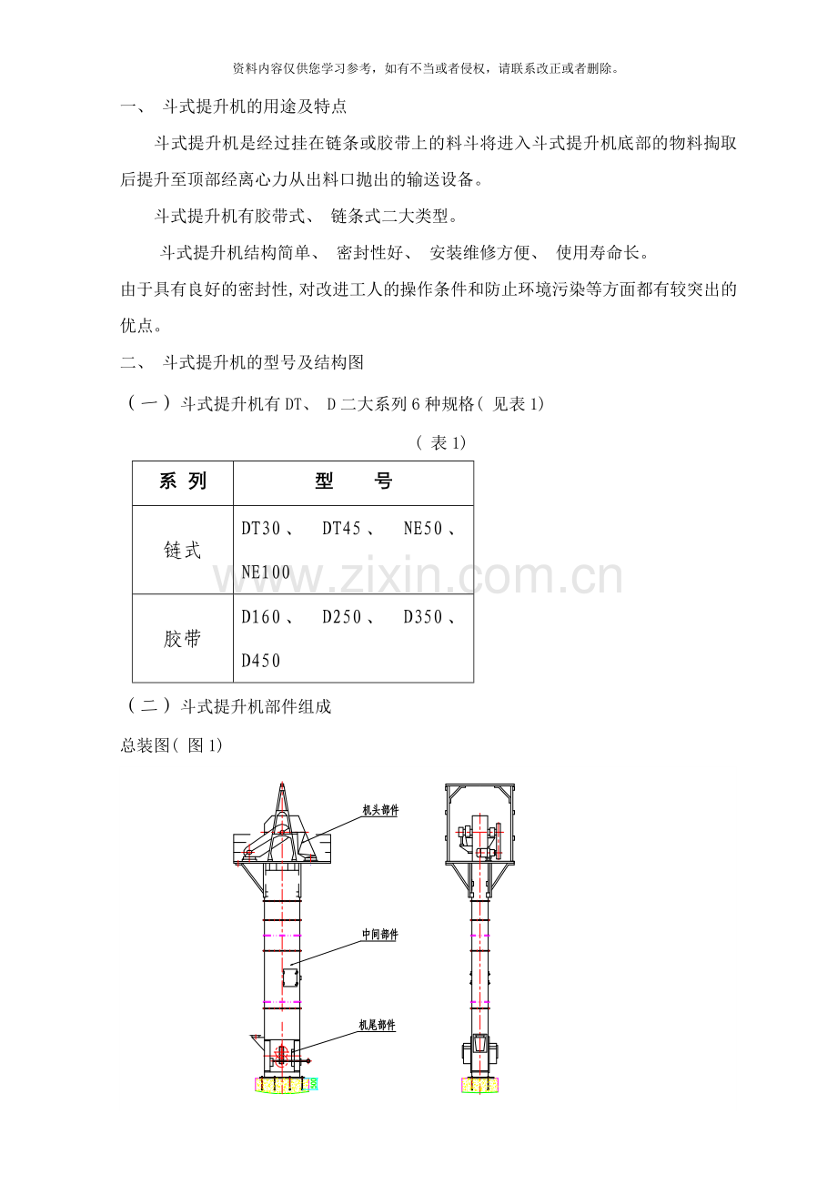 斗式提升机安装使用说明书样本.doc_第2页