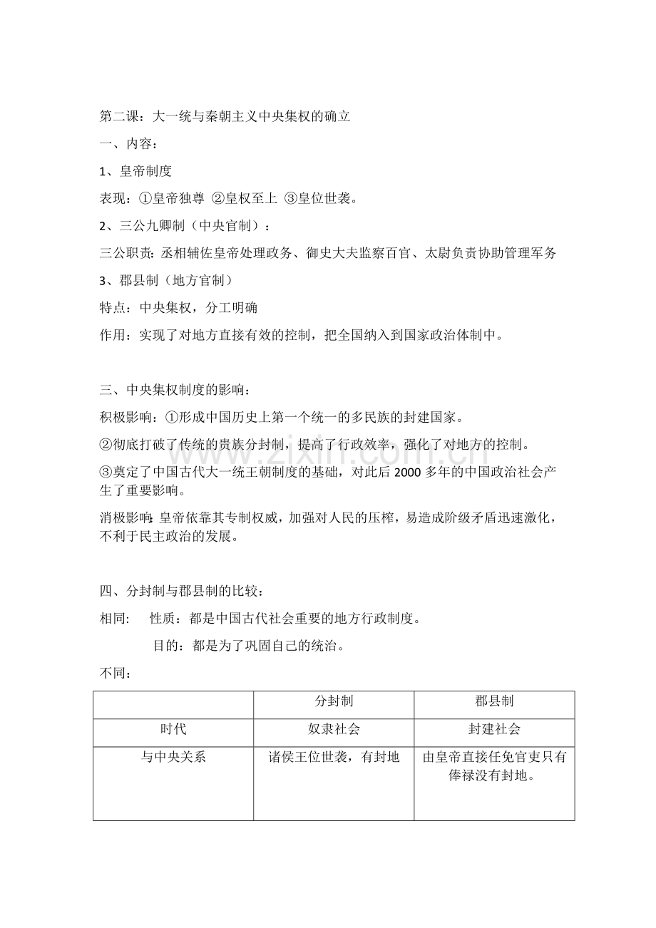 2018高中历史必修一知识点(全).doc_第2页