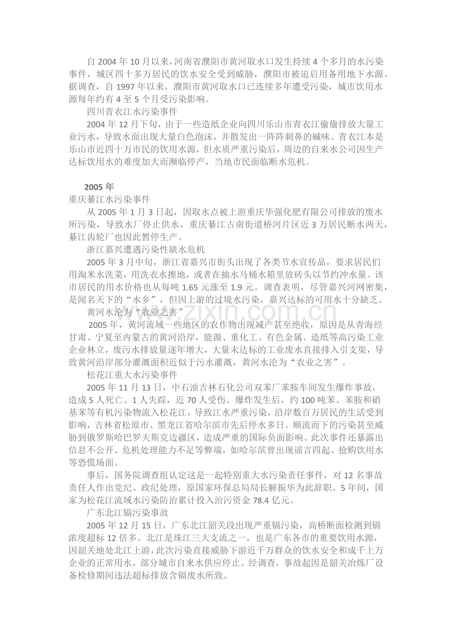 近年来重大环境污染事件纪录.doc_第2页