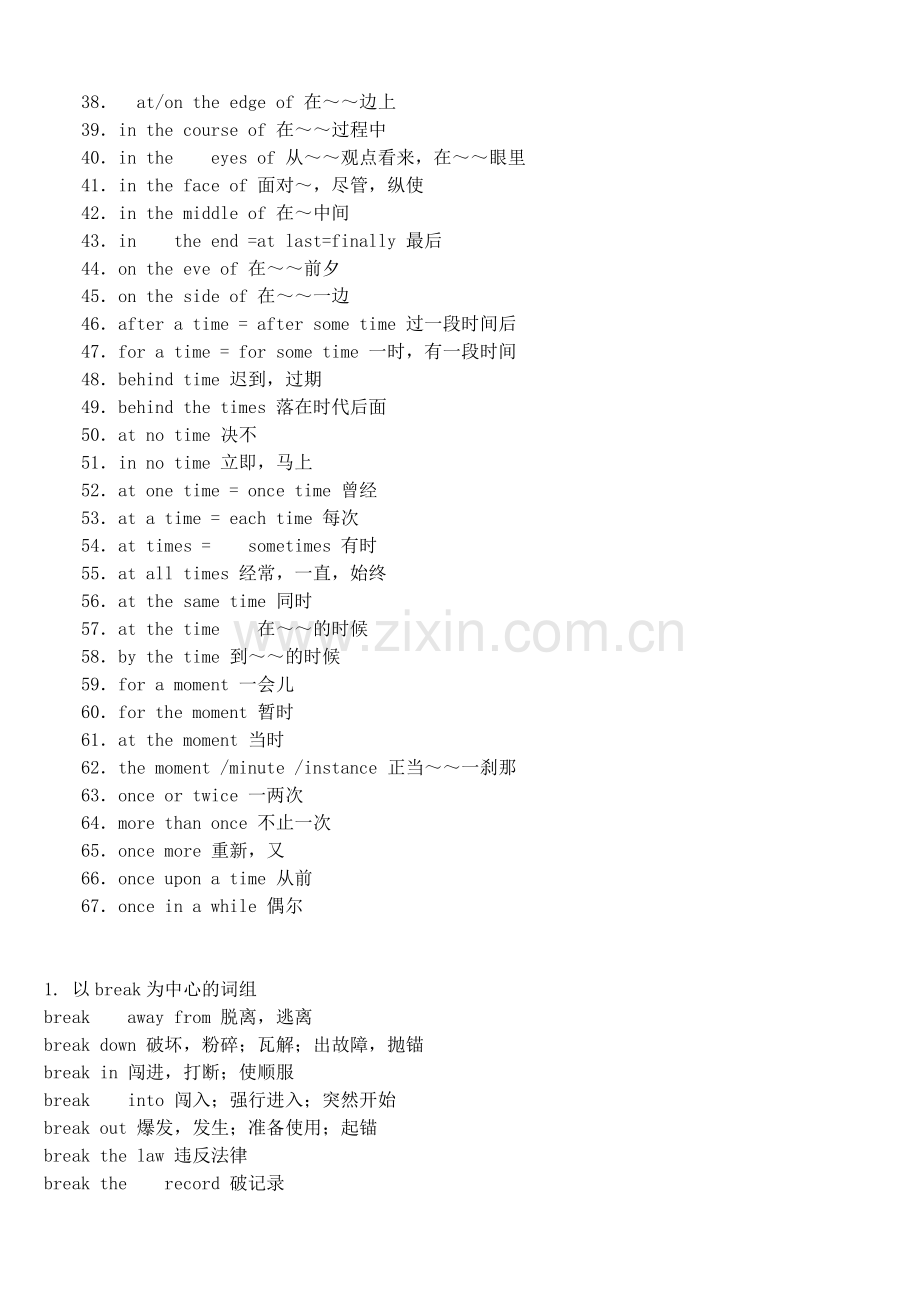 【英语07】高考英语完型填空高频词组-7.docx_第2页