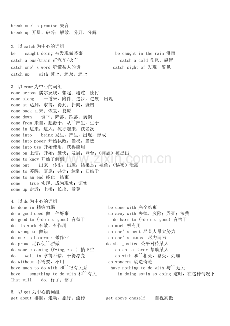 【英语07】高考英语完型填空高频词组-7.docx_第3页