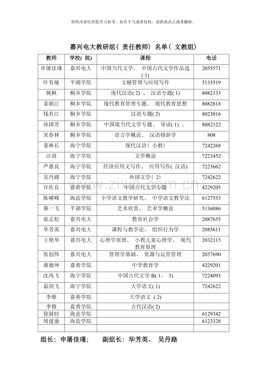 嘉兴电大第二学期课程责任教师安排表新版.doc_第2页