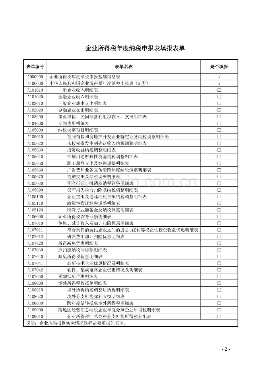 企业所得税年度纳税申报表(A类-版).doc_第2页