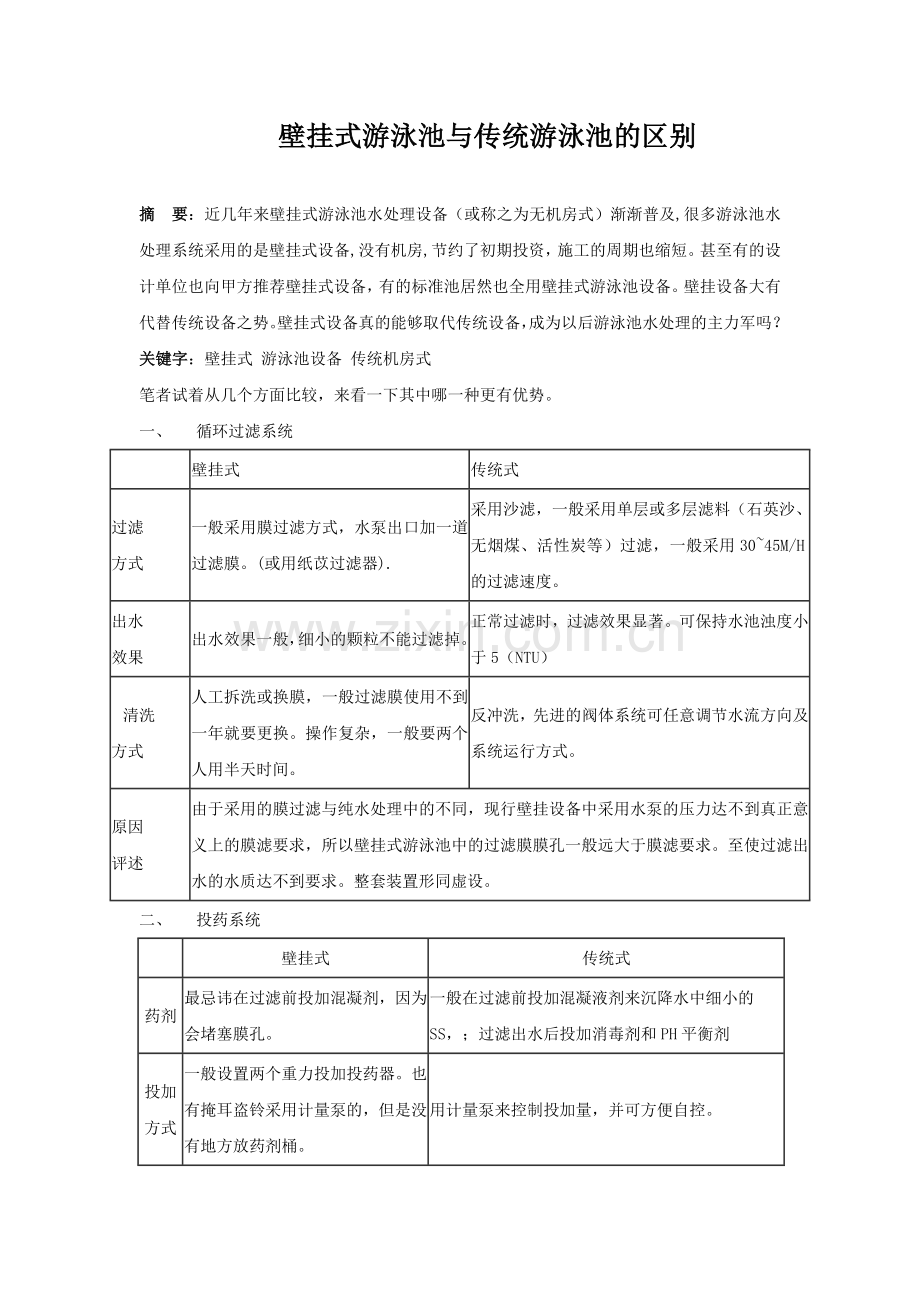 壁挂式游泳池与传统游泳池的区别.doc_第1页